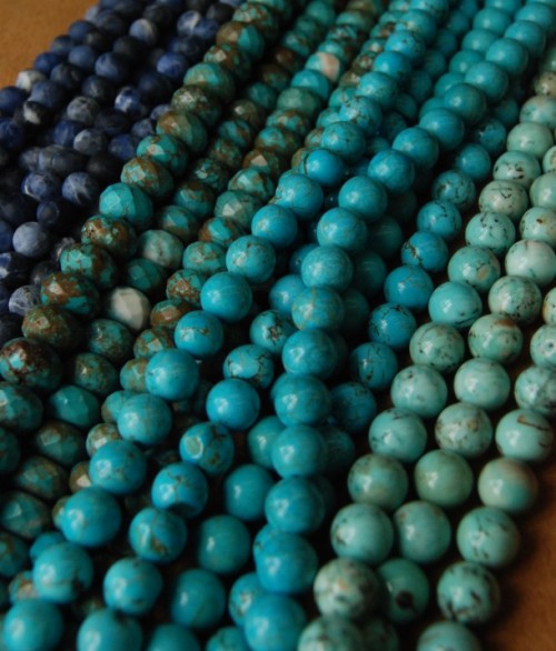 HEALING BEADED BRACELETS - Sodalite and Turquoise - zen jewelz