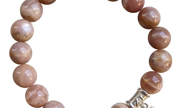 Moonstone meaning - Peach Moonstone Bracelet by zen jewelz