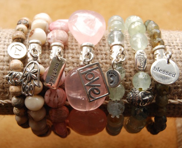 Bracelets custom and handmade New Mother Gift idea by zen jewelz