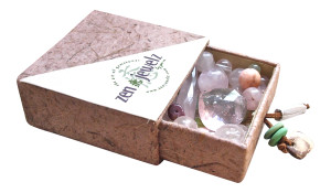 Custom zen jewelz jewelry box filled with gemstones to attract love called a DreamBox