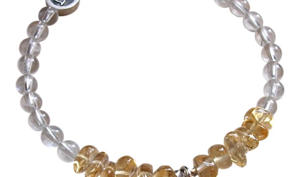 Citrine and clear quartz bracelet by zen jewelz - citrine stone meaning