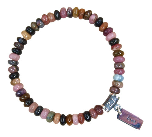 Watermelon Tourmaline Stretch Bracelets - zen jewelz by ZenJen